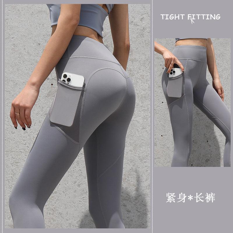 Gym Sport Seamless Leggings With Pockets Push Up High Waist Pants Women Fitness Running Yoga Pants Gym Sport Seamless Leggings - Elite Essence Store