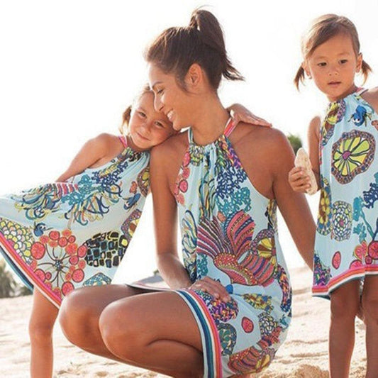 European And American New Parent-child Beach Dress - Elite Essence Store