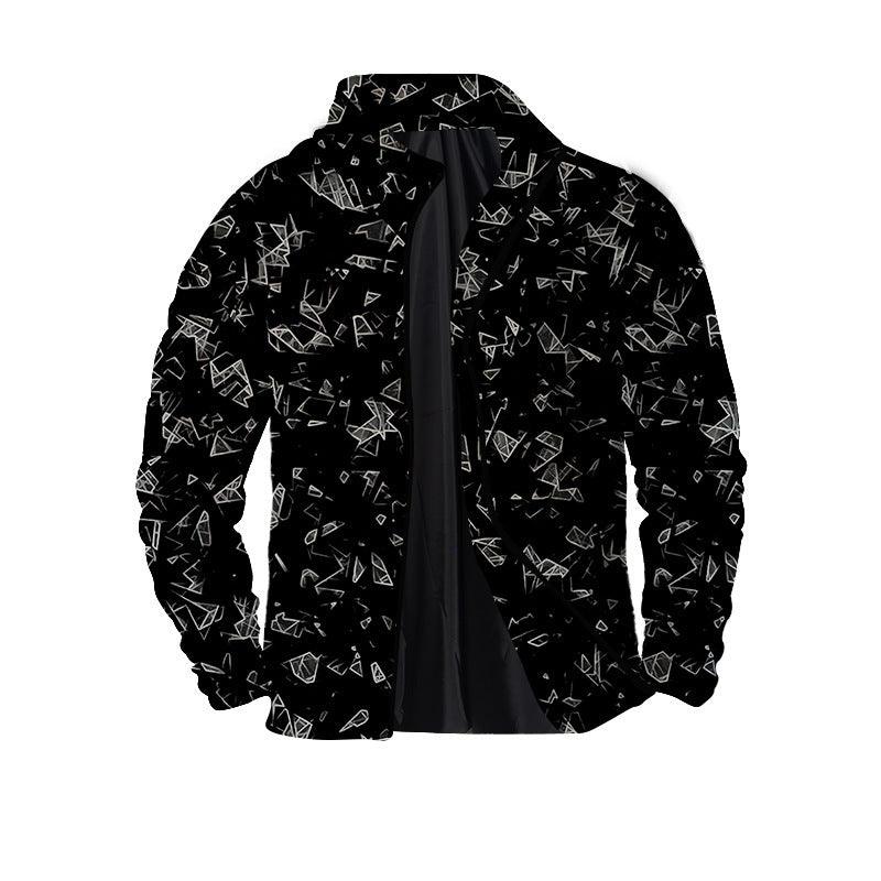 Men's Twill Digital Printing 3D Zipper Jacket - Elite Essence Store