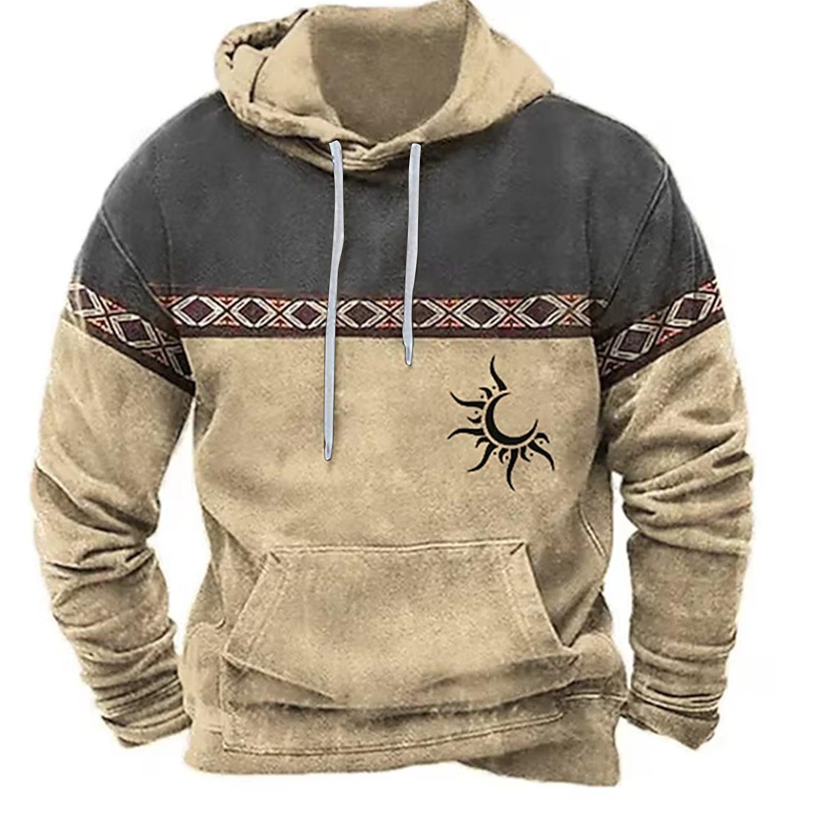 Men's Totem Plus Size 3D Printed Hoodie - Elite Essence Store