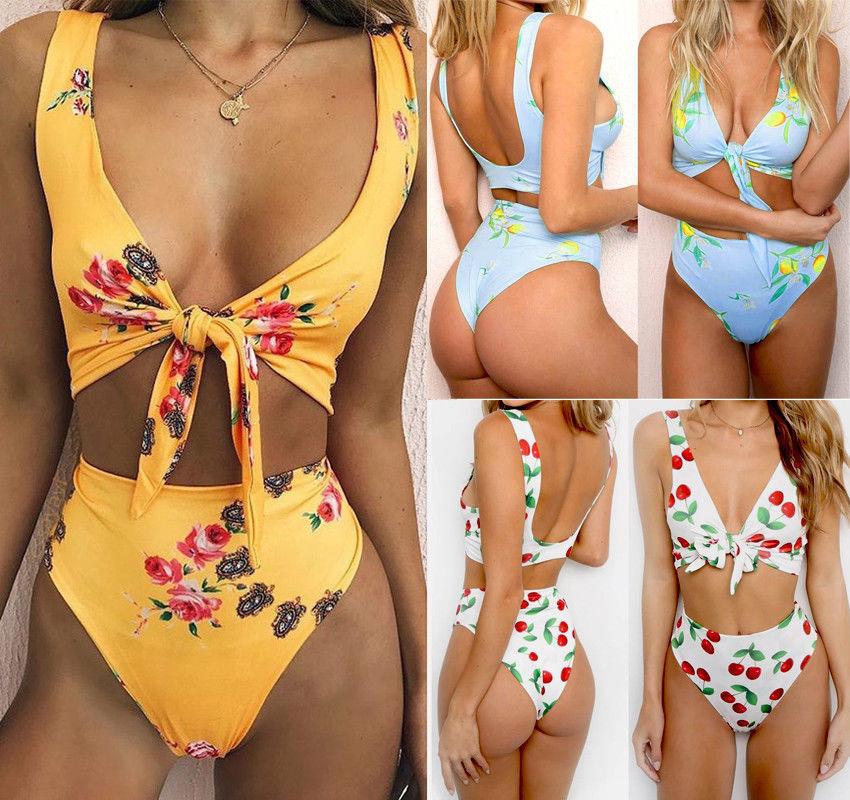 Bikini knotted double-sided swimsuit - Elite Essence Store