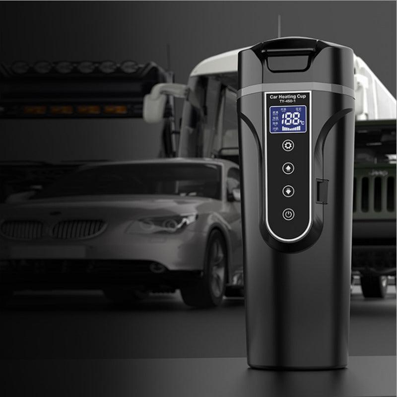 Portable Car Bottle Smart Touch Digital Display Insulated Cup Home Traveling Heating Cup Water Bottle - Elite Essence Store