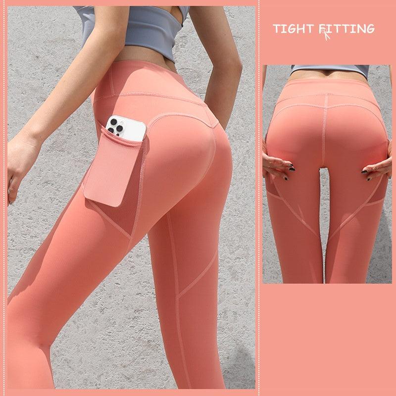 Gym Sport Seamless Leggings With Pockets Push Up High Waist Pants Women Fitness Running Yoga Pants Gym Sport Seamless Leggings - Elite Essence Store