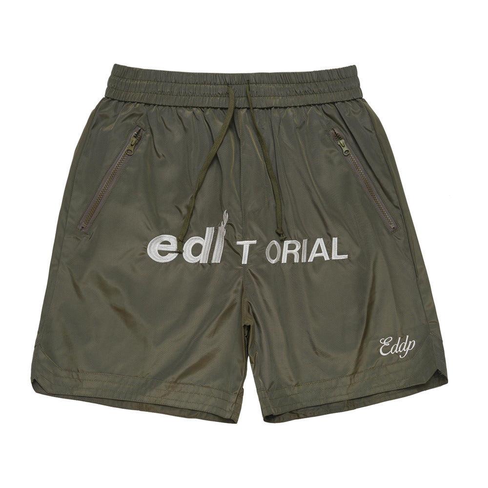 Embroidered Letters Basketball Shorts Men - Elite Essence Store