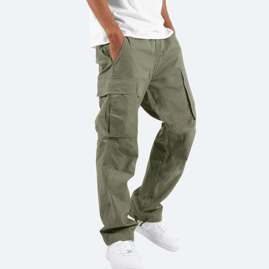 Men's Workwear Drawstring Multi-pocket Casual Pants - Elite Essence Store