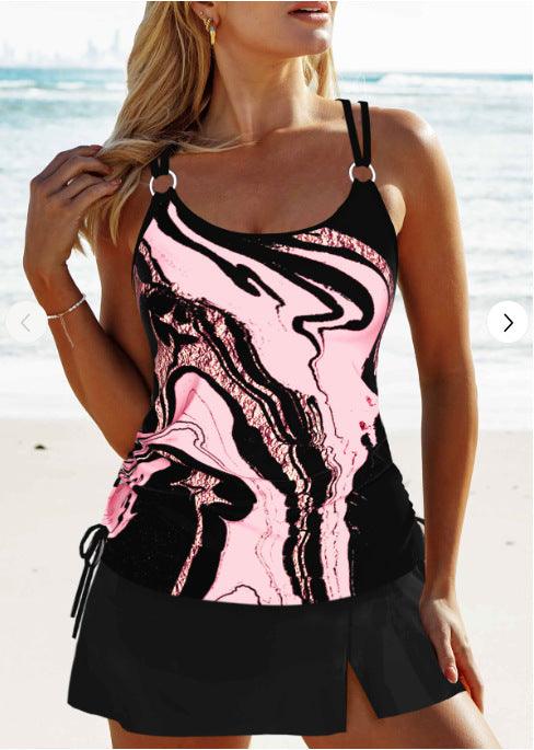 Customized Printing Metal Ring Double-shoulder Strap Backless Sexy Sling - Elite Essence Store