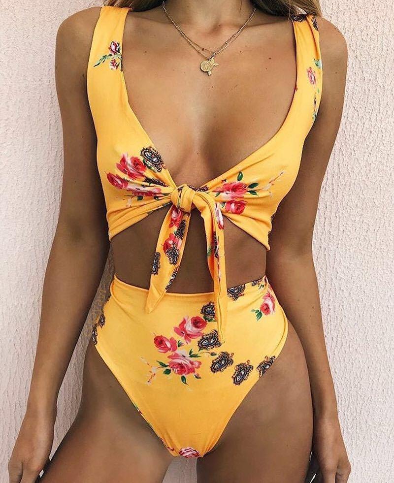 Bikini knotted double-sided swimsuit - Elite Essence Store