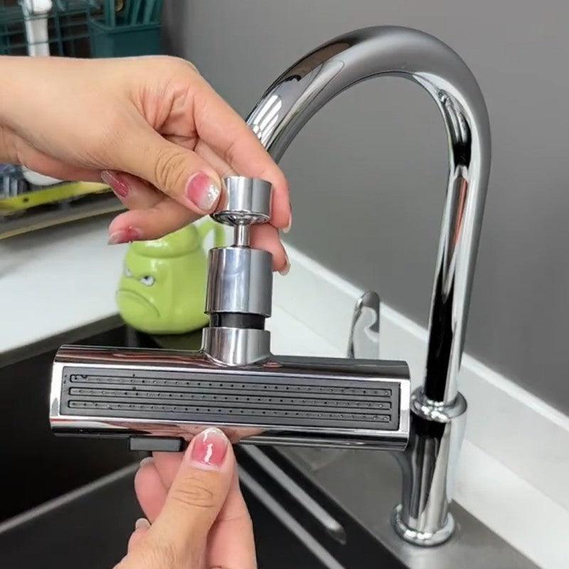 Kitchen Faucet Waterfall Outlet Splash Proof Universal Rotating Bubbler Multifunctional Water Nozzle Extension Kitchen Gadgets - Elite Essence Store