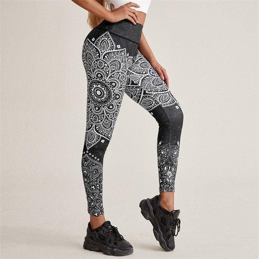 Running Workout Elastic Plus Size Yoga Leggings - Elite Essence Store