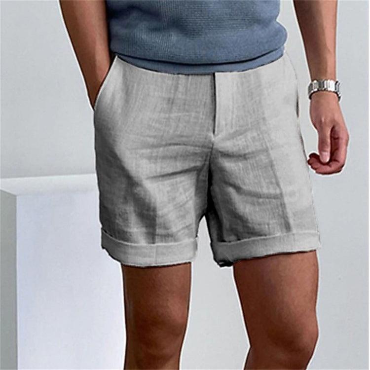 Men's Slant Pockets Pure Color Comfort Breathable Workout Shorts - Elite Essence Store