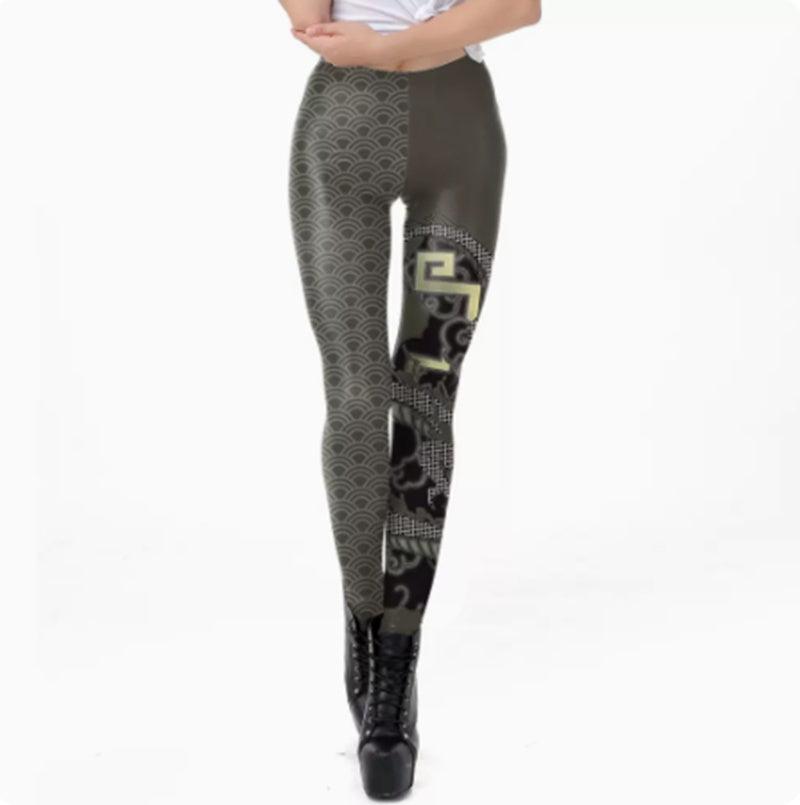 European And American Thin Leggings Women Wear Digital Printed Trousers - Elite Essence Store