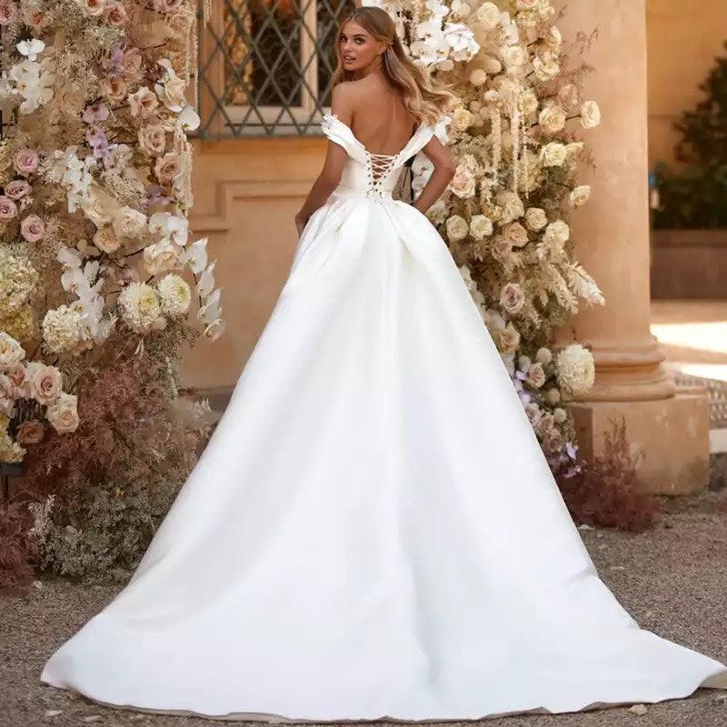 Wedding Dresses Mermaid Bride Dress With Detachable Train - Elite Essence Store