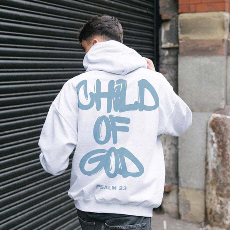 Men's Cotton Back Letter Printed Hoodie - Elite Essence Store