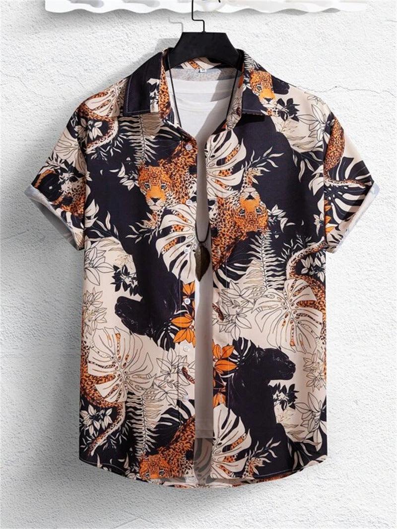 Vintage Shirt Hawaiian Loose Breathable Men's Clothing - Elite Essence Store