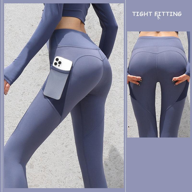 Gym Sport Seamless Leggings With Pockets Push Up High Waist Pants Women Fitness Running Yoga Pants Gym Sport Seamless Leggings - Elite Essence Store