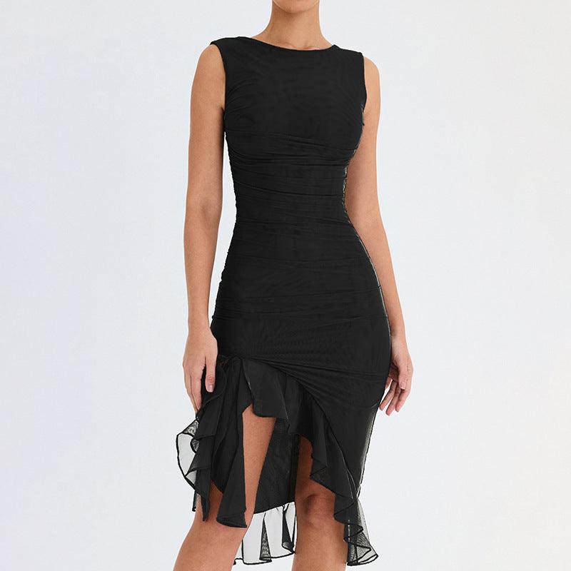 Summer Slim Skinny Sleeveless Dress For Women Fashion Party Club Dresses - Elite Essence Store