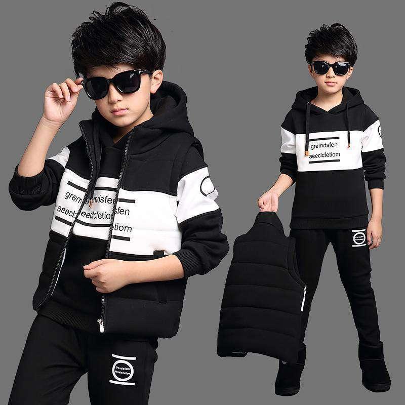 Boys Clothes Sport Suit Casual Boys Clothing 3ps Sets - Elite Essence Store