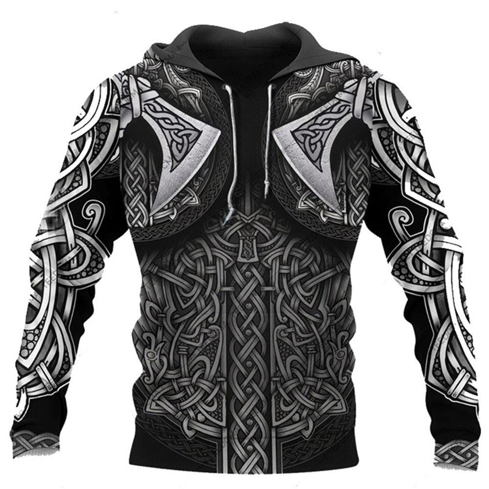 New Viking Hooded Sweatshirt Men's Hoodie - Elite Essence Store