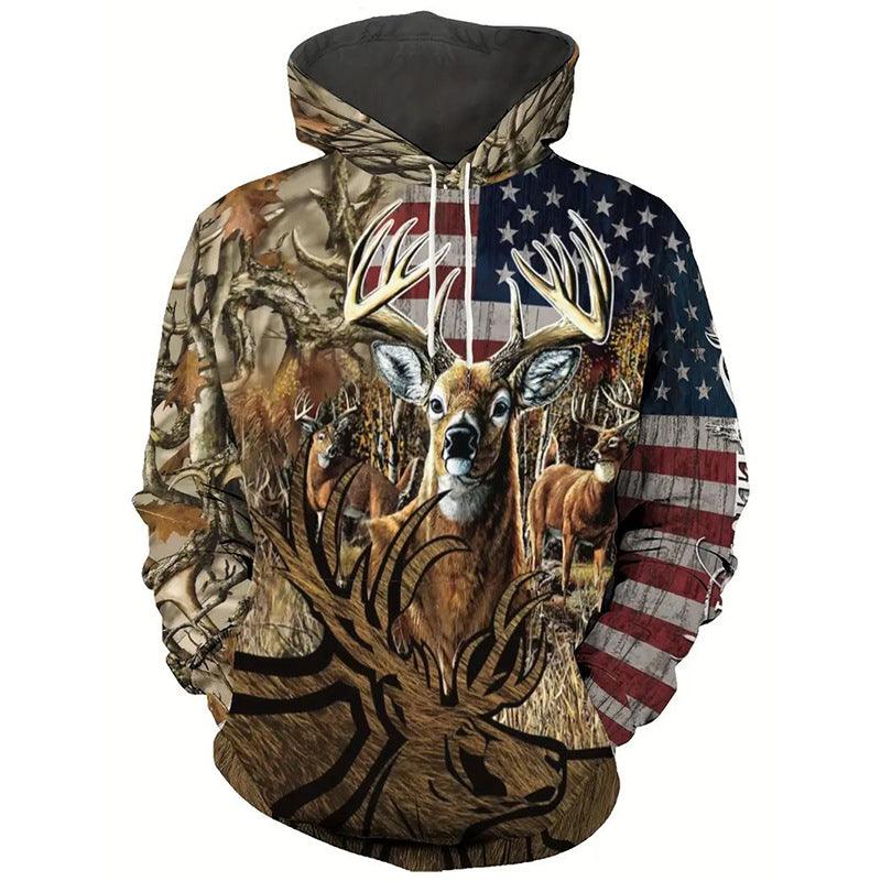 Digital Printing Men's Retro Pullover Sweater - Elite Essence Store