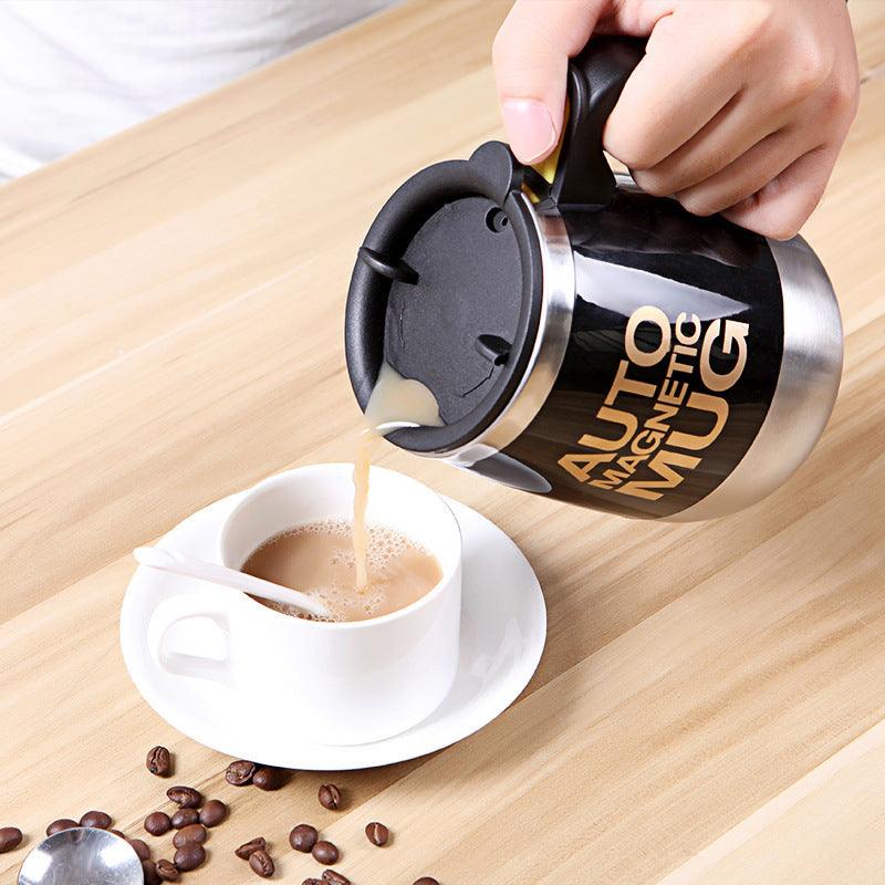 Stainless Steel Automatic Stirring Magnetic Coffee Cup - Elite Essence Store