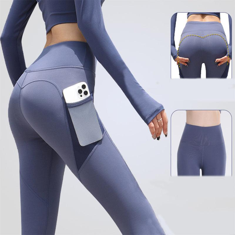 Gym Sport Seamless Leggings With Pockets Push Up High Waist Pants Women Fitness Running Yoga Pants Gym Sport Seamless Leggings - Elite Essence Store