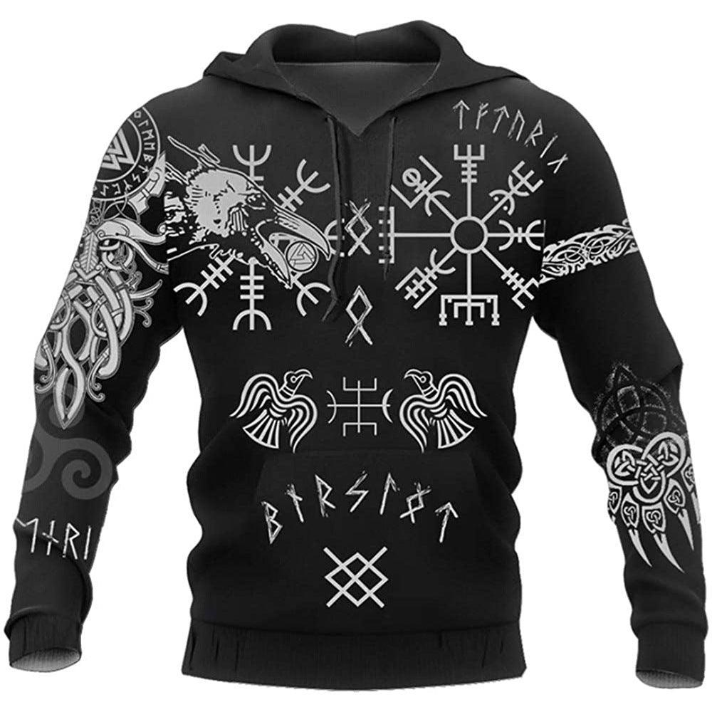 New Viking Hooded Sweatshirt Men's Hoodie - Elite Essence Store