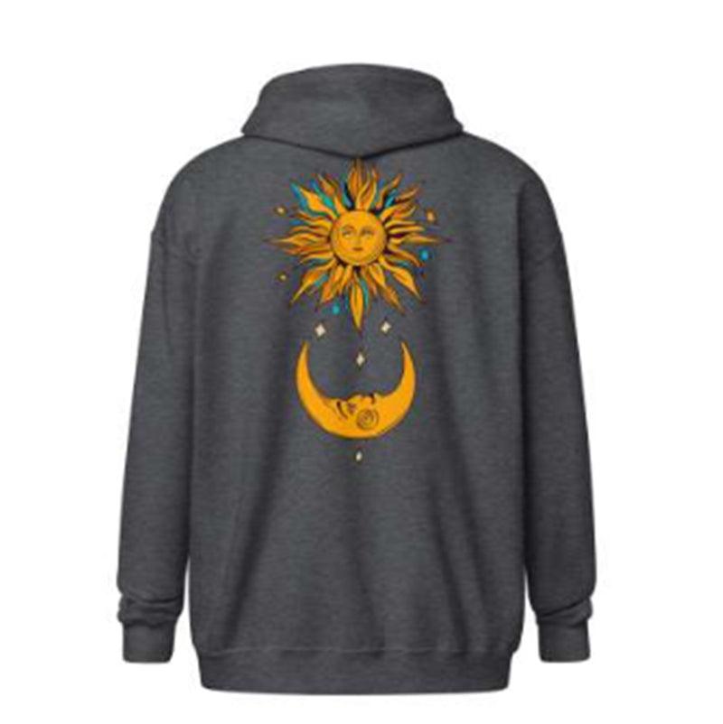 Long-sleeved Printed Crew-neck Hoodie - Elite Essence Store