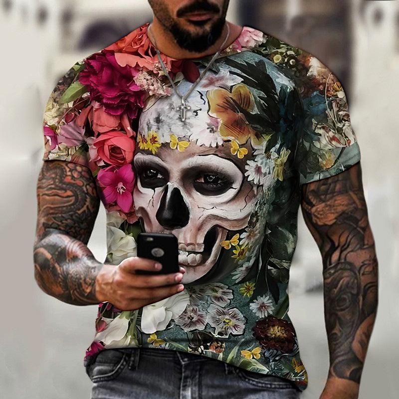 Summer Men's 3D Digital Printing T-shirt Short Sleeve - Elite Essence Store