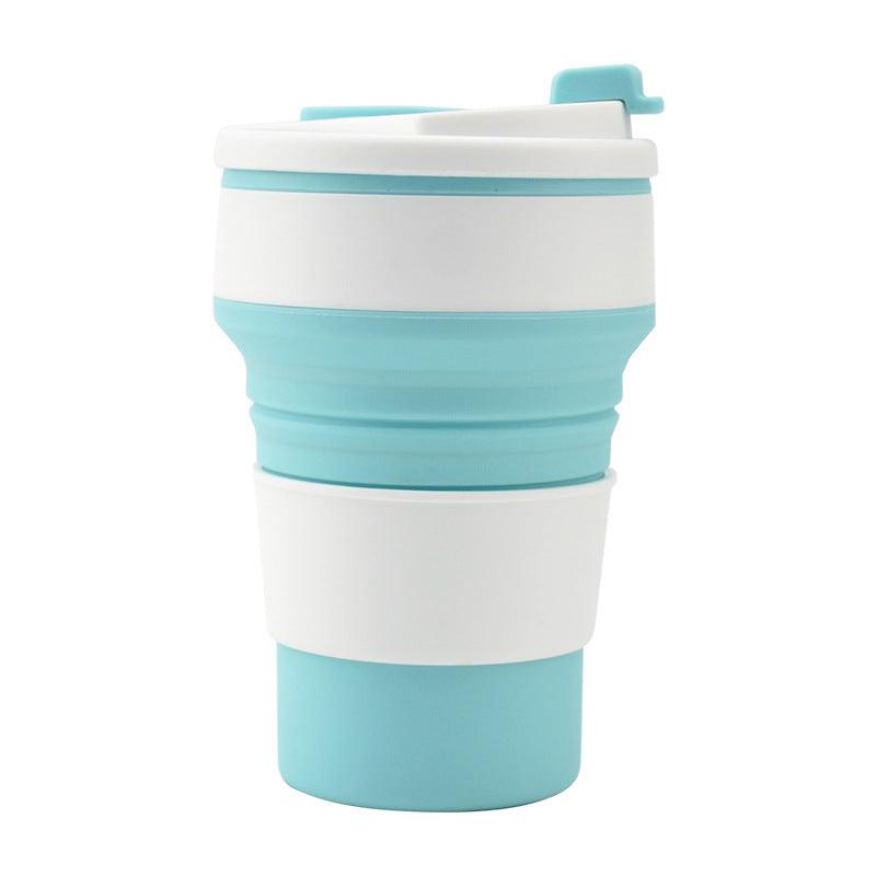 Kitchen Gadgets Folding Cup Collapsible Mug With Cover Coffee Travel Outdoors Portable Water Drinking Tea Cups - Elite Essence Store