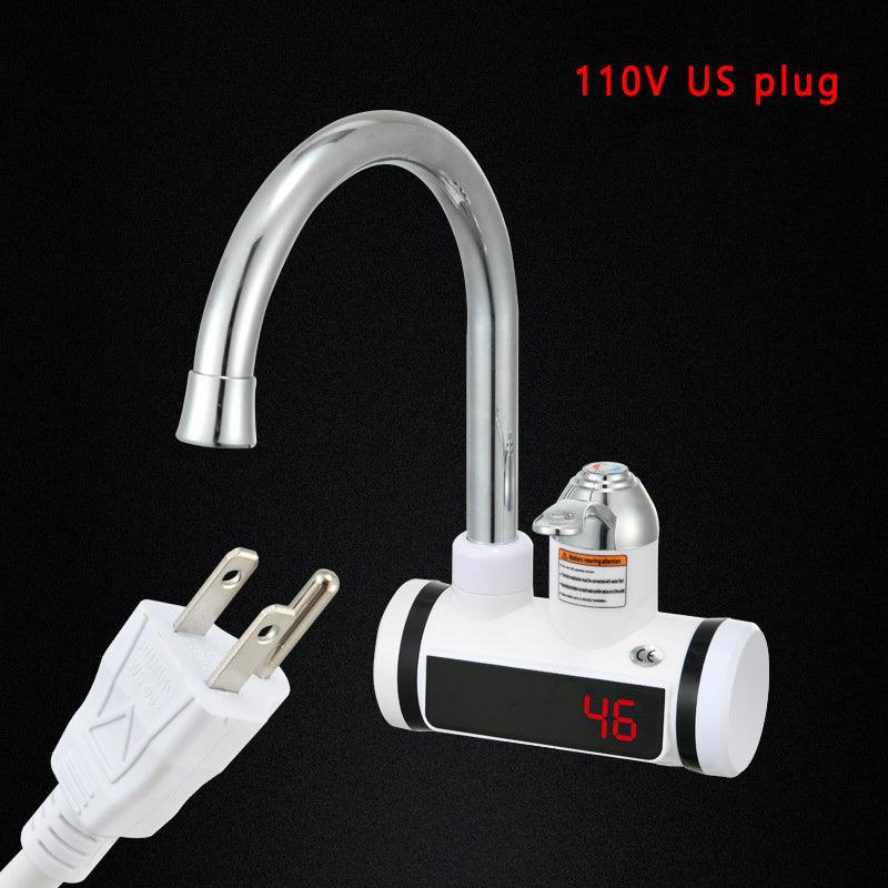 Water Heating Faucet 3000w Instant Hot Electric Faucet Water Heating Tap With LED Display EU Plug 220V Tempreature Faucet - Elite Essence Store