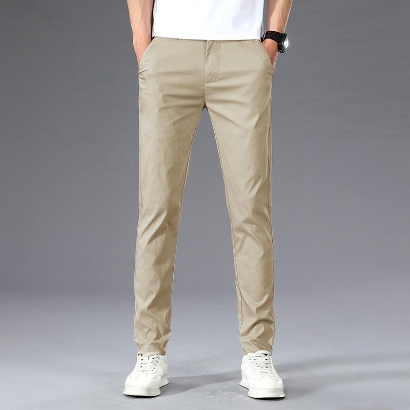 Summer Thin Slim Straight Pants Men's Korean Style - Elite Essence Store