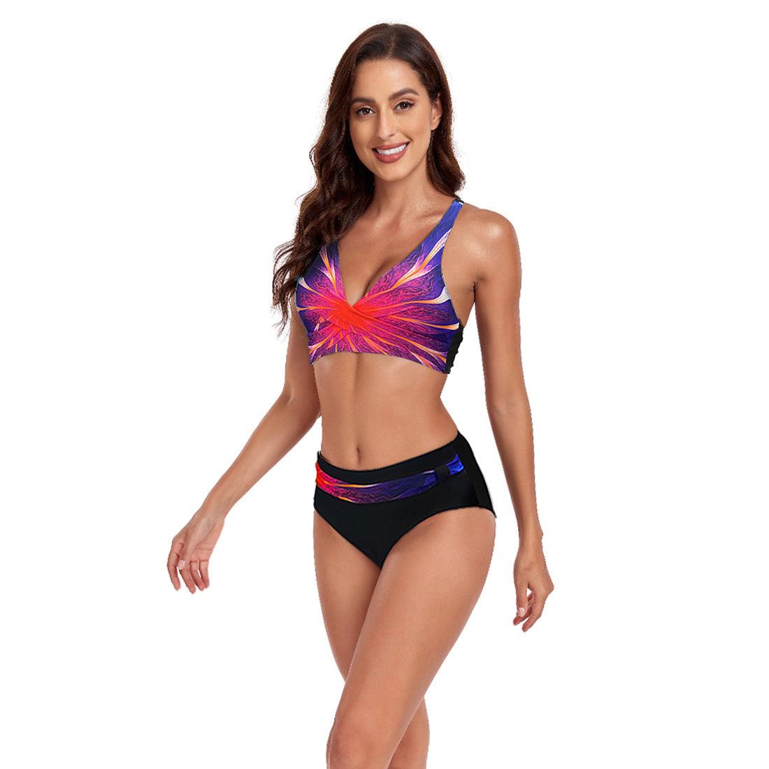 New Split Swimsuit Lady Sexy Halter Bikini Swimsuit - Elite Essence Store