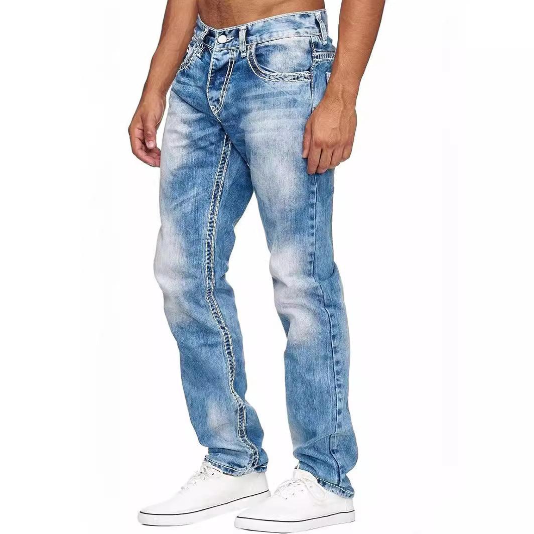 European And American Straight Men's Jeans - Elite Essence Store