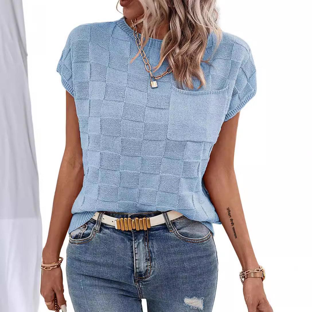 Fashionable Knitted Casual Women's Top - Elite Essence Store