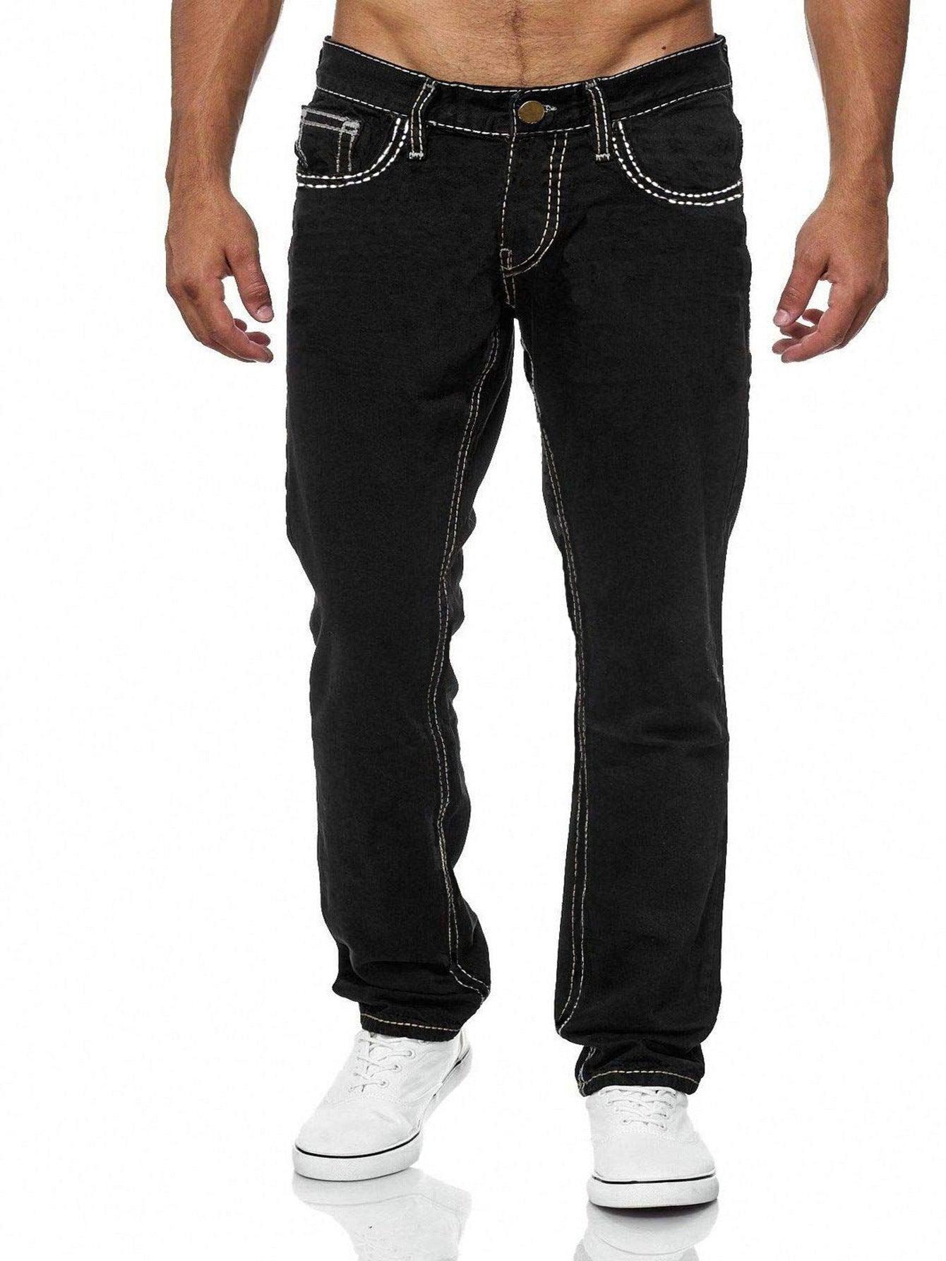 European And American Straight Men's Jeans - Elite Essence Store