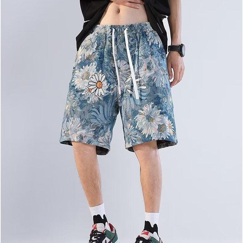 American Retro Shorts Men's Summer Japanese Ins Beach Pants - Elite Essence Store