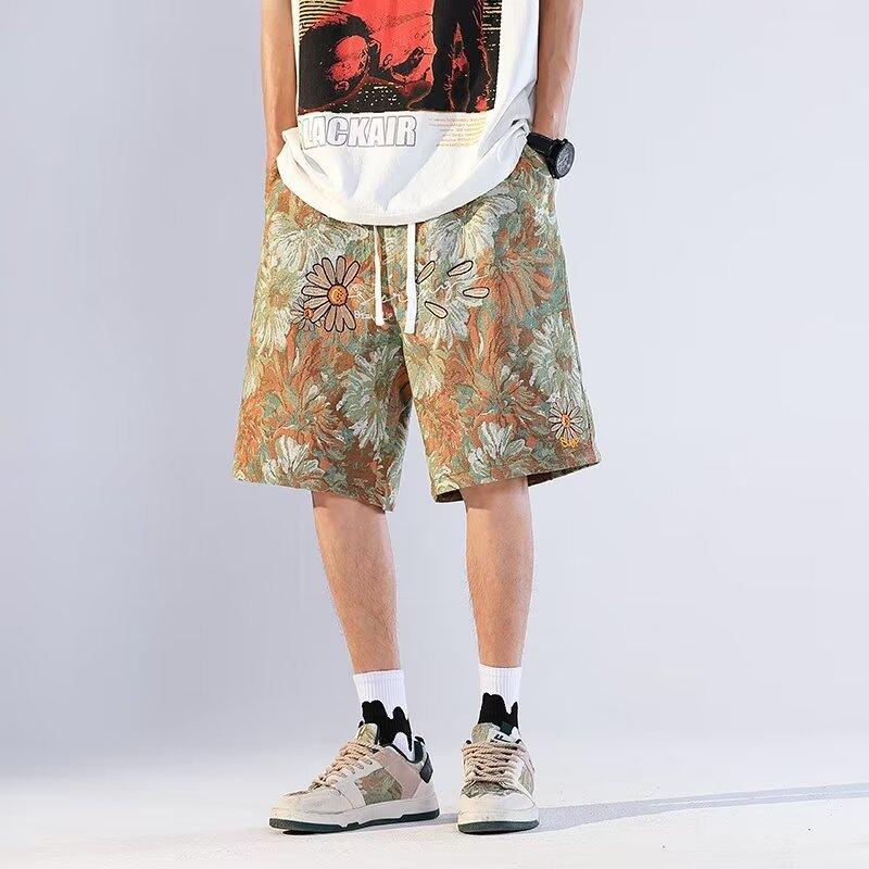 American Retro Shorts Men's Summer Japanese Ins Beach Pants - Elite Essence Store