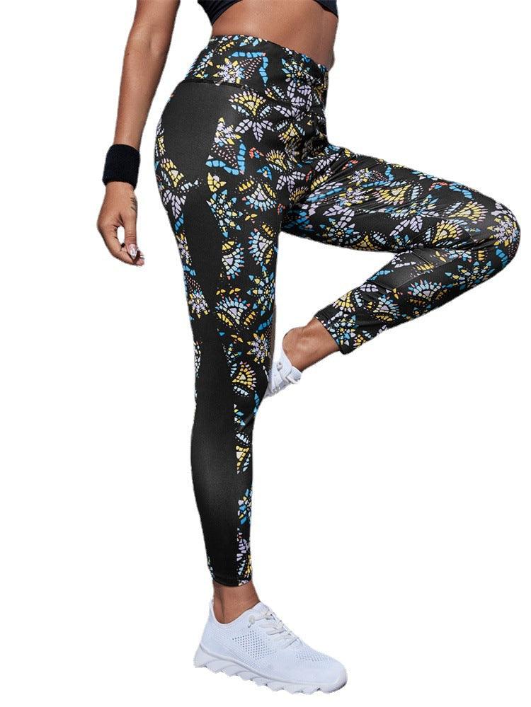 Running Workout Elastic Plus Size Yoga Leggings - Elite Essence Store