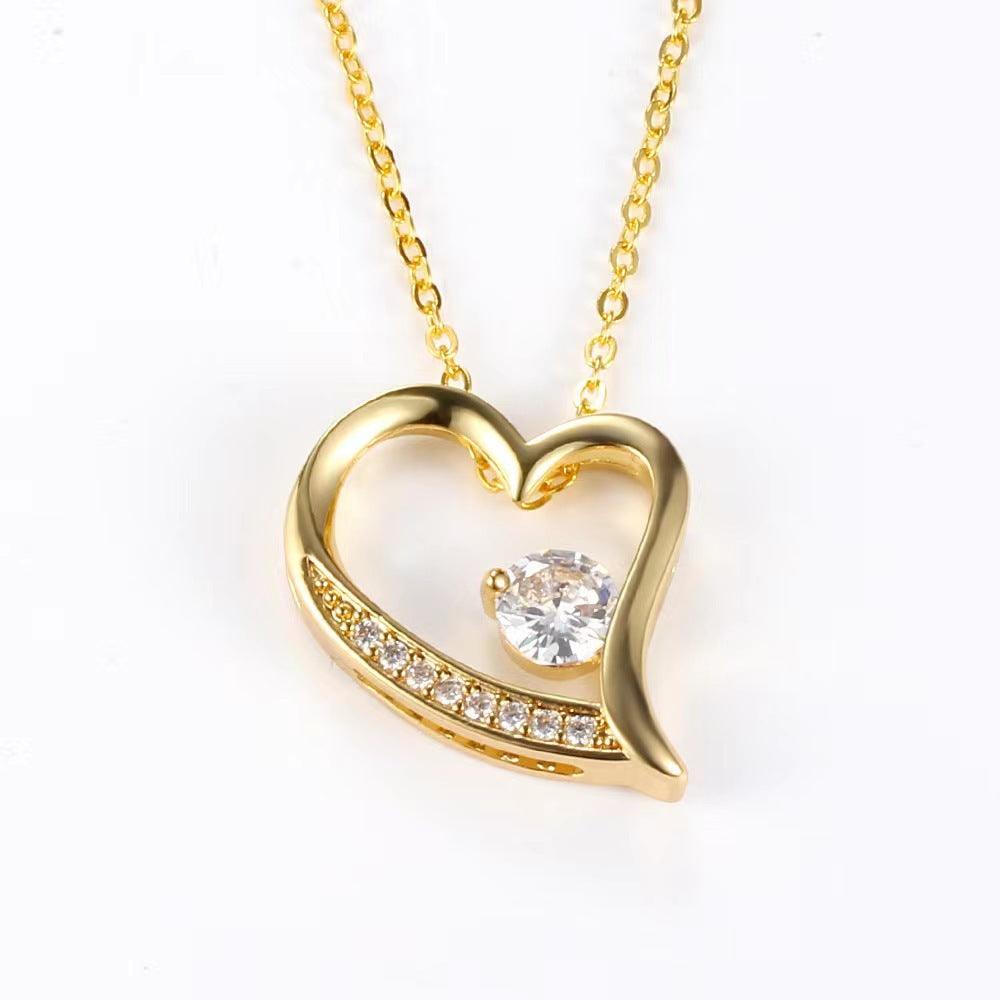 S925 Silver Heart-shaped Necklace For Women - Elite Essence Store