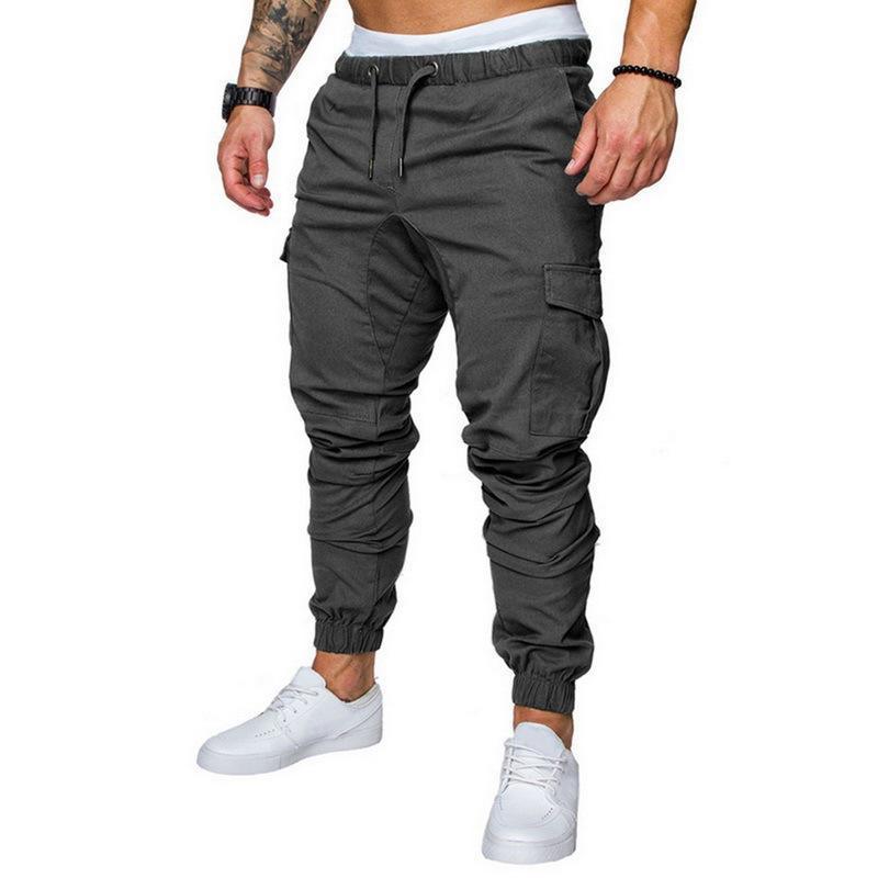 Men's Long Jogging Multi-pocket Trousers - Elite Essence Store