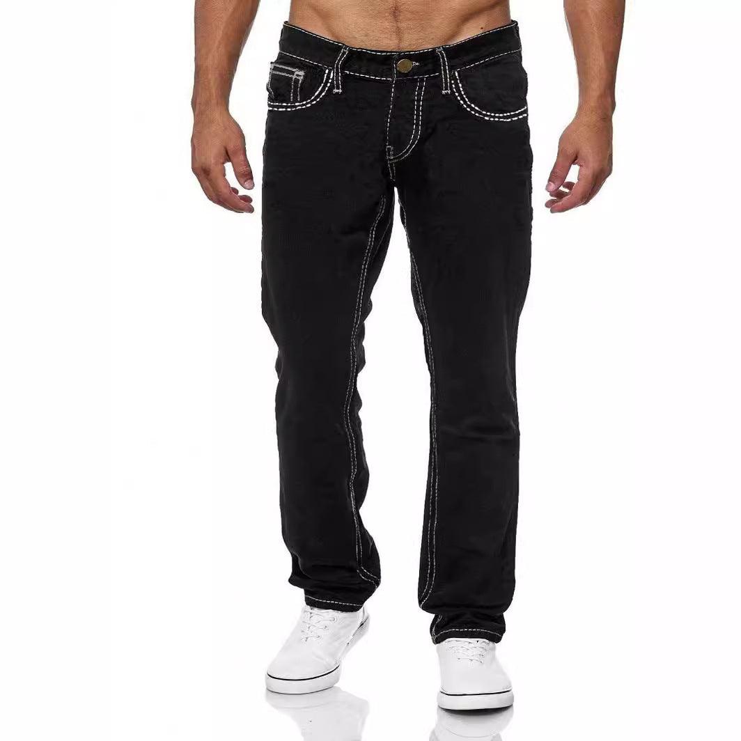 European And American Straight Men's Jeans - Elite Essence Store