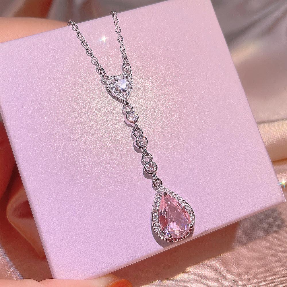 Artificial Diamond Pendant Drop-shaped Suit - Elite Essence Store