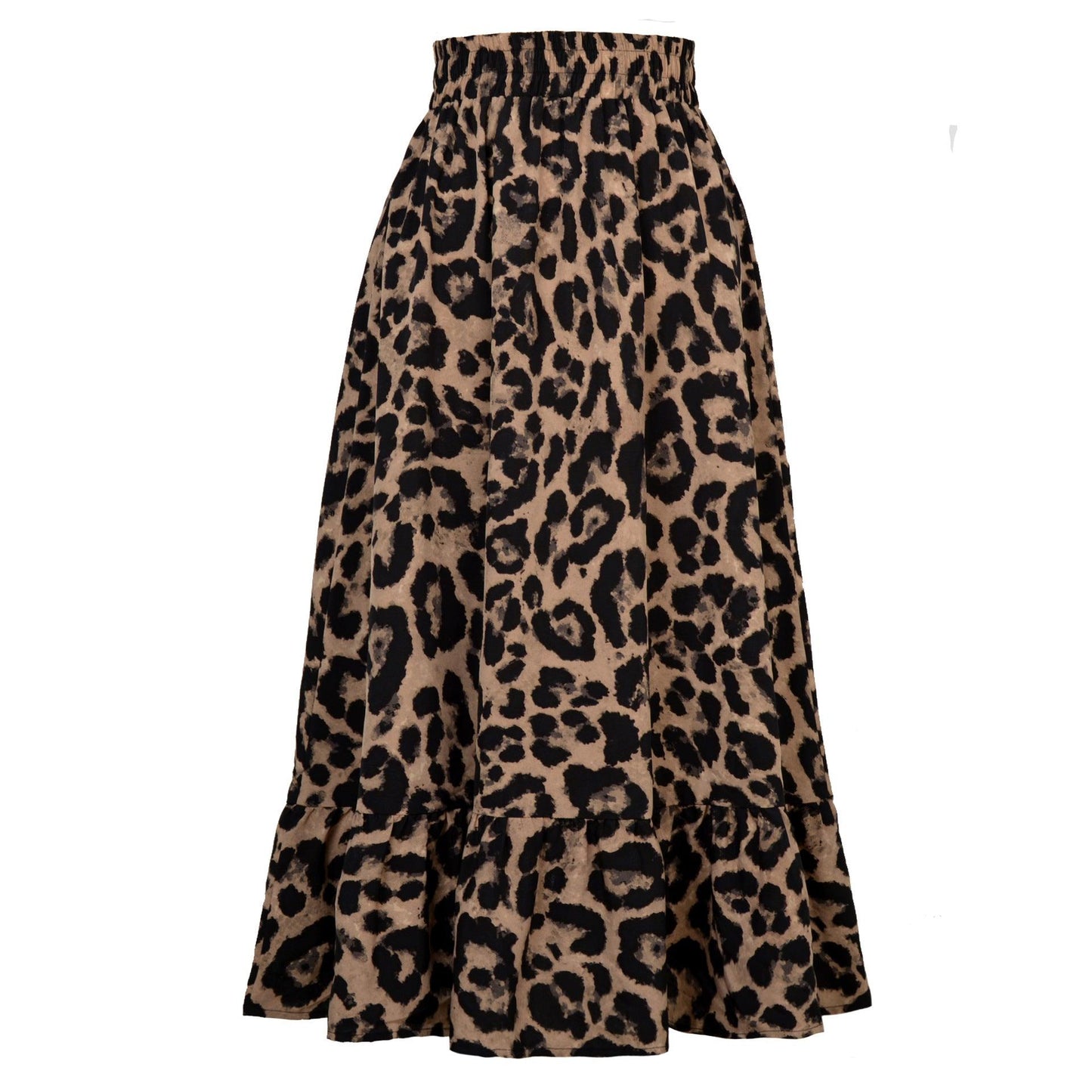 Women's Leopard Print High Waist Skirt - Elite Essence Store