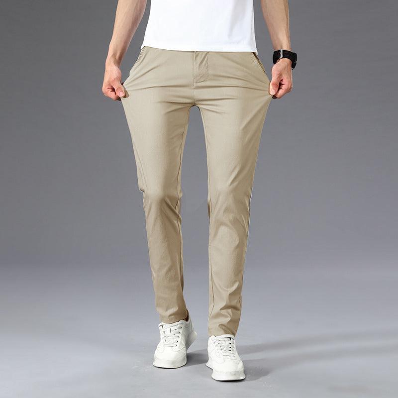 Summer Thin Slim Straight Pants Men's Korean Style - Elite Essence Store