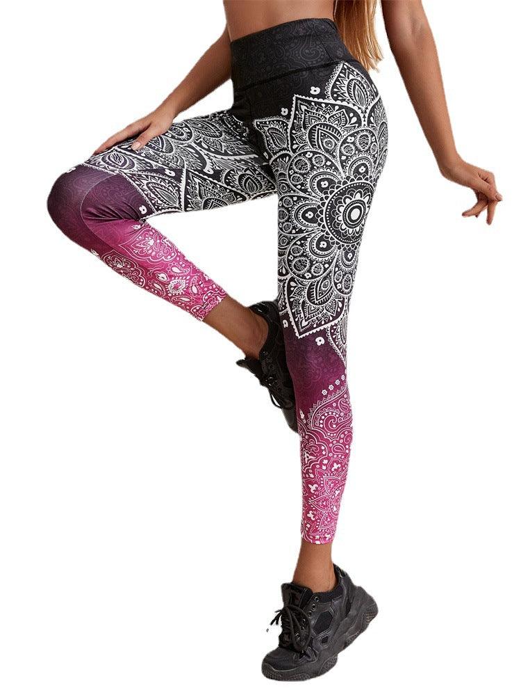 Running Workout Elastic Plus Size Yoga Leggings - Elite Essence Store