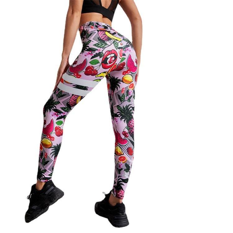 Running Workout Elastic Plus Size Yoga Leggings - Elite Essence Store