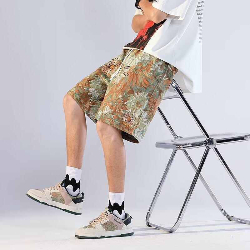 American Retro Shorts Men's Summer Japanese Ins Beach Pants - Elite Essence Store