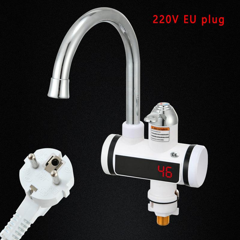 Water Heating Faucet 3000w Instant Hot Electric Faucet Water Heating Tap With LED Display EU Plug 220V Tempreature Faucet - Elite Essence Store