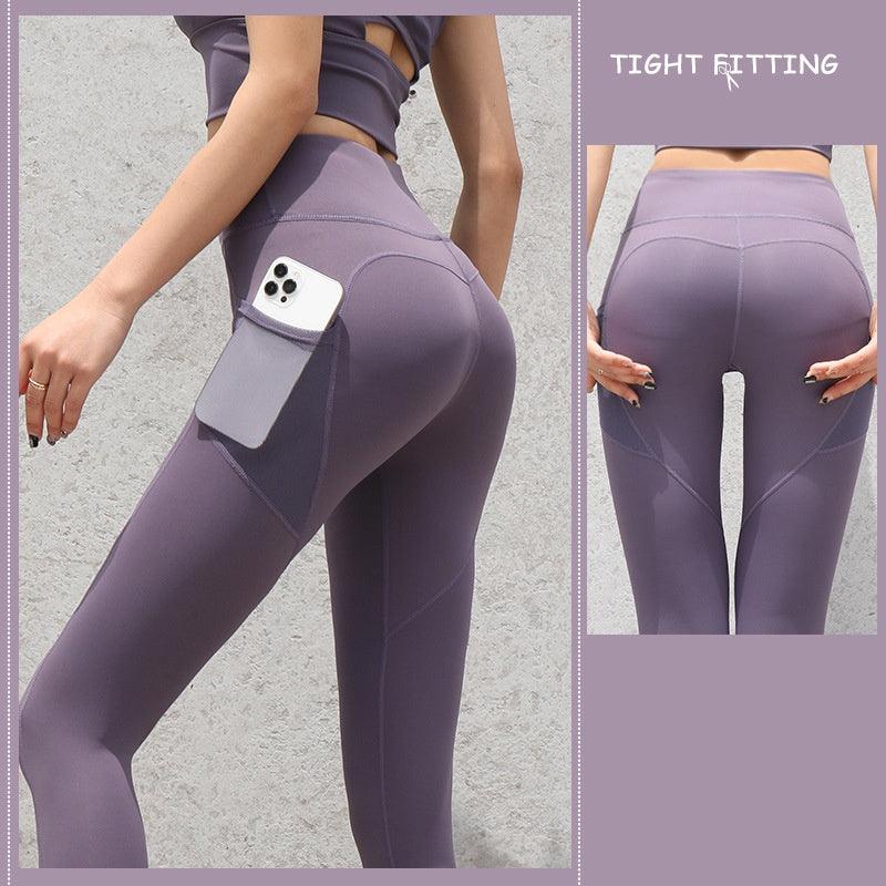 Gym Sport Seamless Leggings With Pockets Push Up High Waist Pants Women Fitness Running Yoga Pants Gym Sport Seamless Leggings - Elite Essence Store