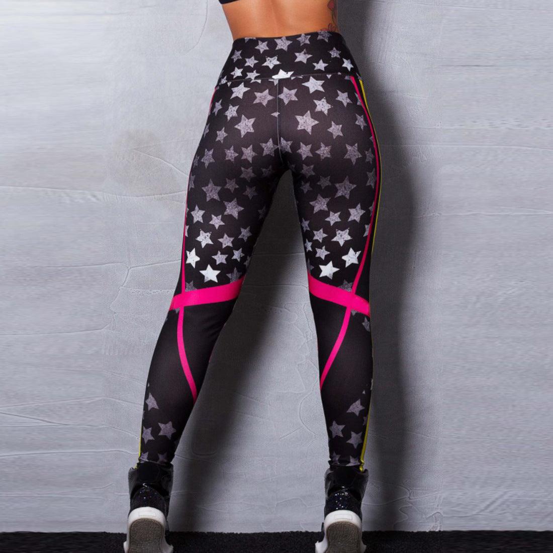 Women's Printed Sports Yoga Pants - Elite Essence Store